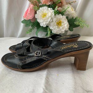 Rieker slip-on heeled sandals (39/8.5)